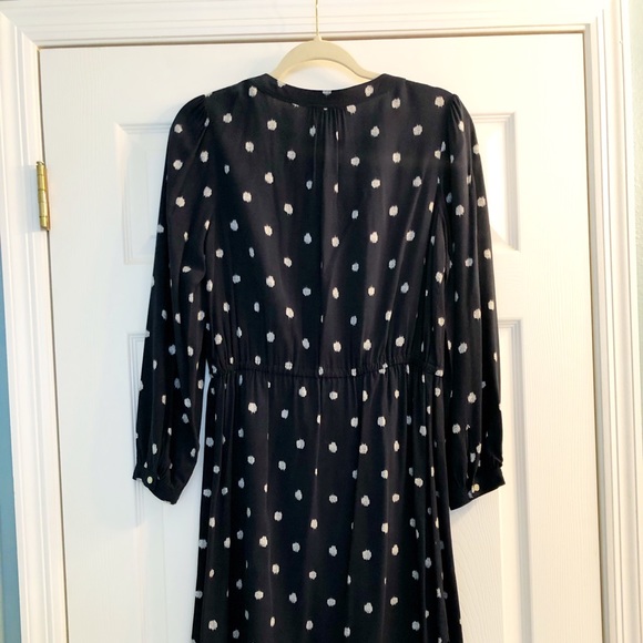 Loft Navy Polka Dot Shirtdress - Picture 5 of 6